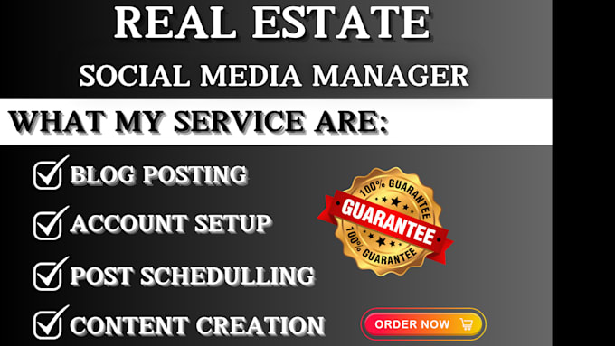 Gig Preview - Be your real estate marketing facebook ads expert social media manager