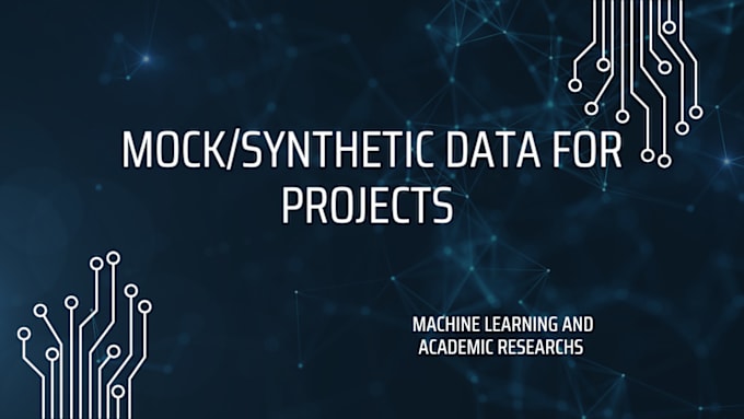 Bestseller - create mock or synthetic data for your projects