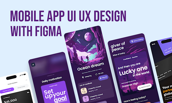 Bestseller - do mobile app UI UX design with figma for android and iso