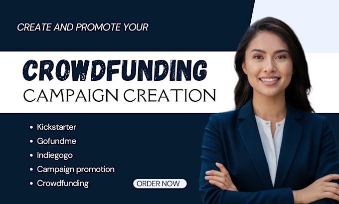 Gig Preview - Do crowdfunding campaign creation, crowdfunding promotion, kickstarter indiegogo