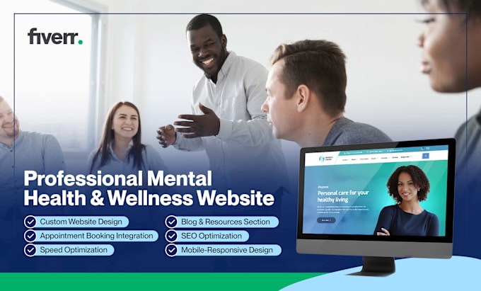 Gig Preview - Design medical, healthcare, mental health counselling and therapy website