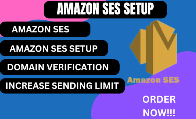 Gig Preview - Create amazon ses, amazon limit and domain verification