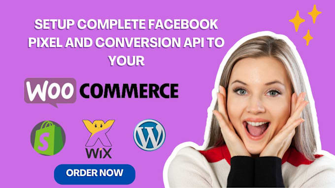 Gig Preview - Setup facebook pixel shopify or wordpress conversion API integration ga4 GTM