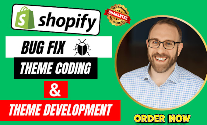 Gig Preview - Do shopify bug fix, theme customization, coding, shopify store redesign, SEO