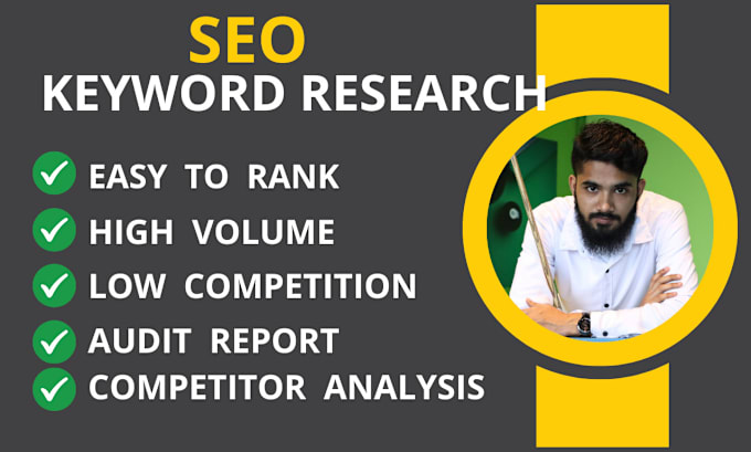 Gig Preview - Do advance SEO keyword research and competitor analysis for your website