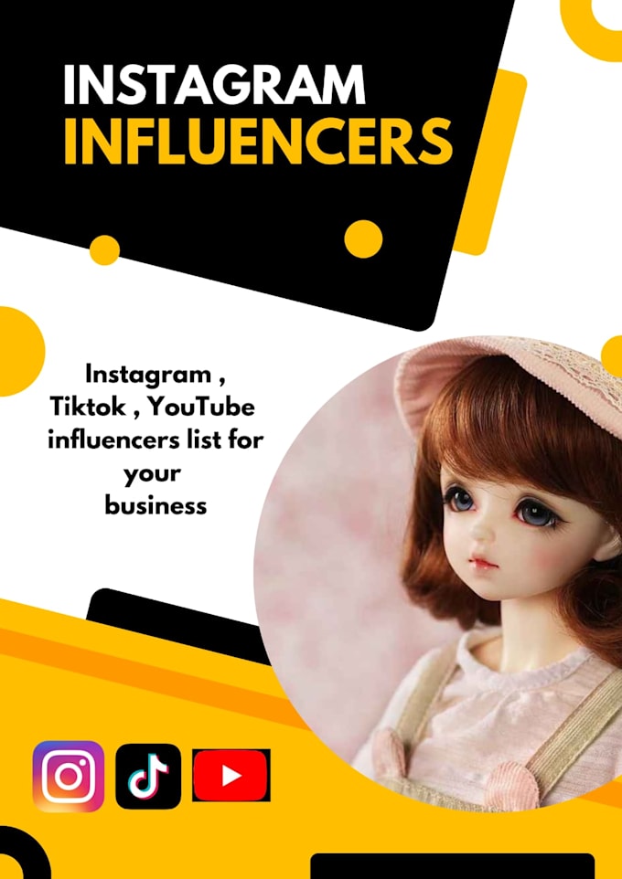 Gig Preview - Find the best instagram influencers for your marketing