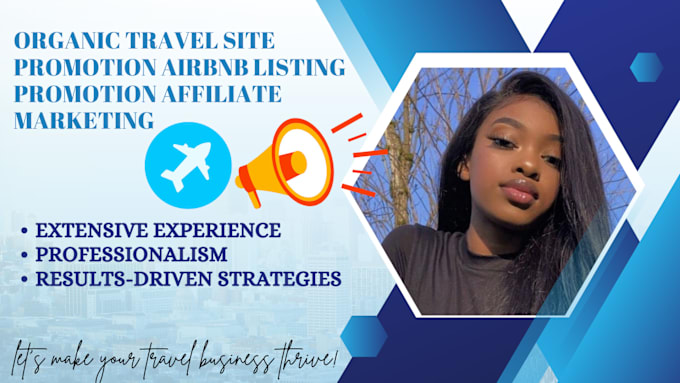 Gig Preview - Do travel site promotion, travel affiliate website, airbnb promotion, SEO