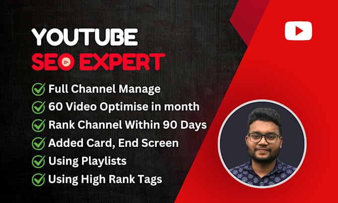 Gig Preview - Be your youtube video SEO expert to rank your channel