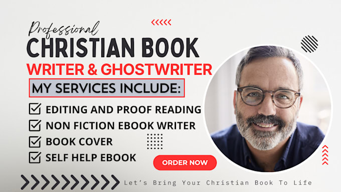 Gig Preview - Be christian and self help ebook ghostwriter, non fiction writer and book editor