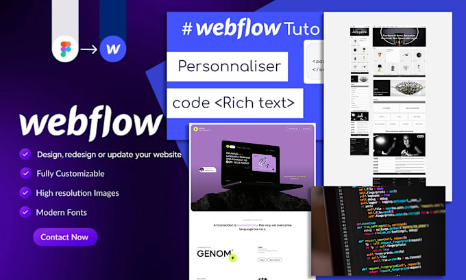 Gig Preview - Create webflow website and redesign, ui ux design and brand new business website