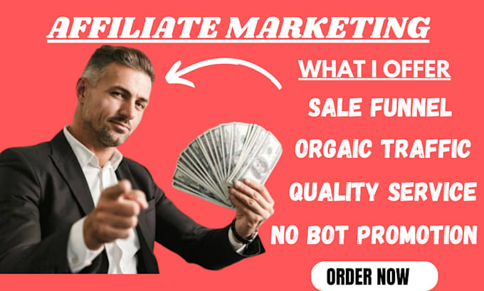 Gig Preview - Affiliate marketing clickbank affiliate link promotion affiliate link