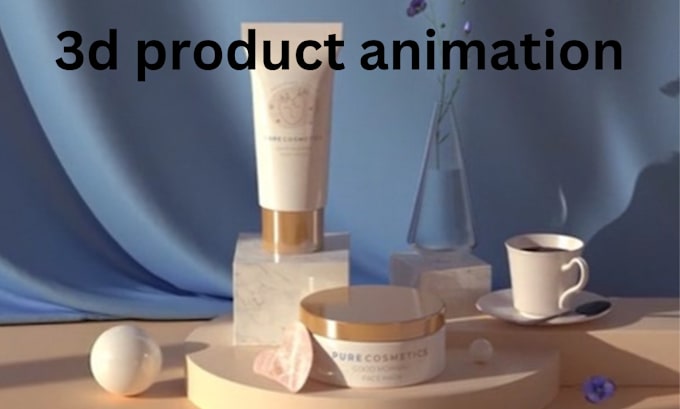 Gig Preview - Create 3d cosmetic animation 3d product animation video 3d product rendering