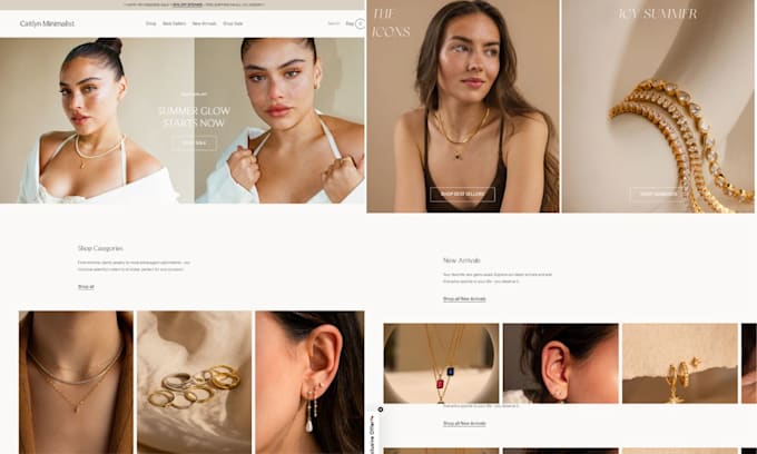 Gig Preview - Build sales boosting highly profitable shopify jewelry website jewellery website