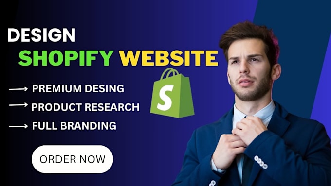 Bestseller - design or redesign shopify store, shopify dropshipping store, shopify website