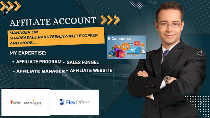 Gig Preview - Manage and grow your shareasale, clickbank, cj affiliate,flexoffer,awin account