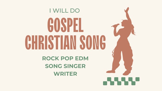 Gig Preview - Help write and sing gospel christian song singer pop rock worship compose music