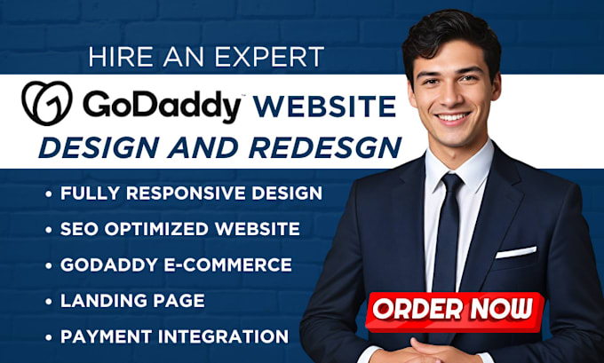 Bestseller - godaddy website redesign godaddy website design, develop godaddy website design