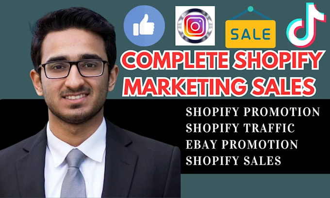 Gig Preview - Increase shopify sales complete shopify profitable marketing for shopify traffic