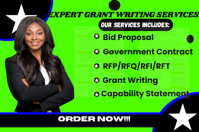 Gig Preview - Apply for job grant research business plan grant writing grant application