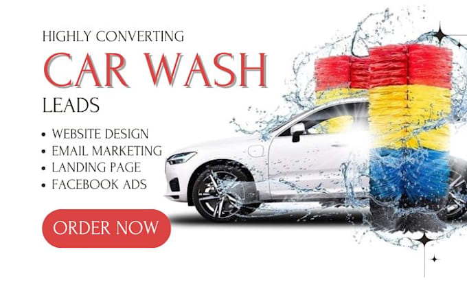 Gig Preview - Generate car wash leads pressure washing auto detailing car repair facebook ads