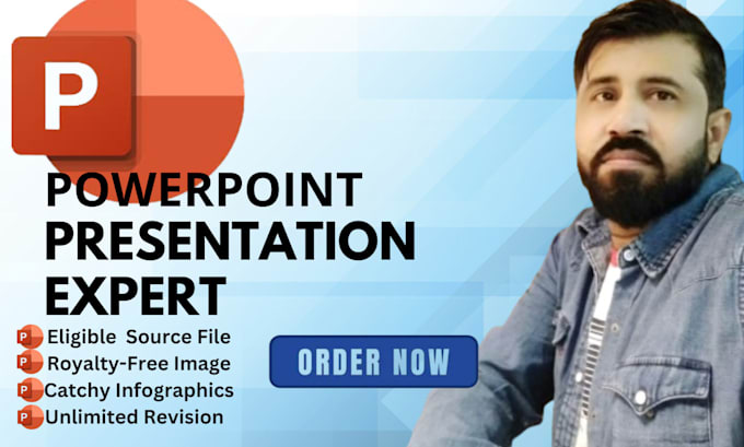 Gig Preview - Be powerpoint presentation design expert, google slides, powerpoint template