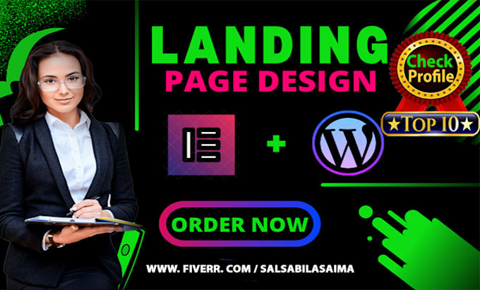 Gig Preview - Design responsive wordpress landing page as an elementor expert