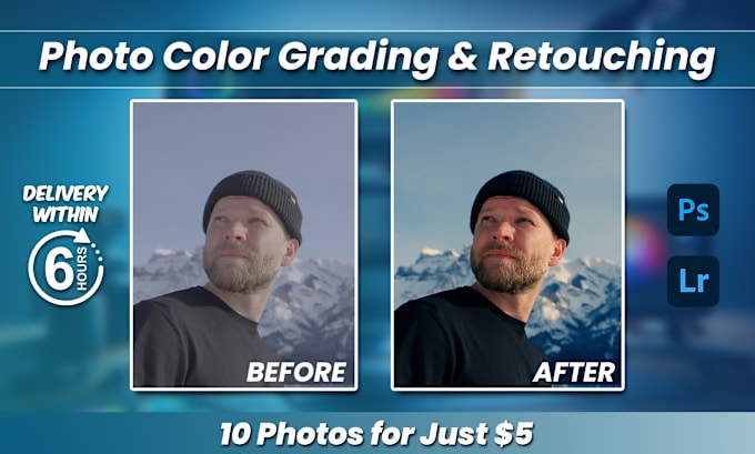 Gig Preview - Do color grading and photo retouching