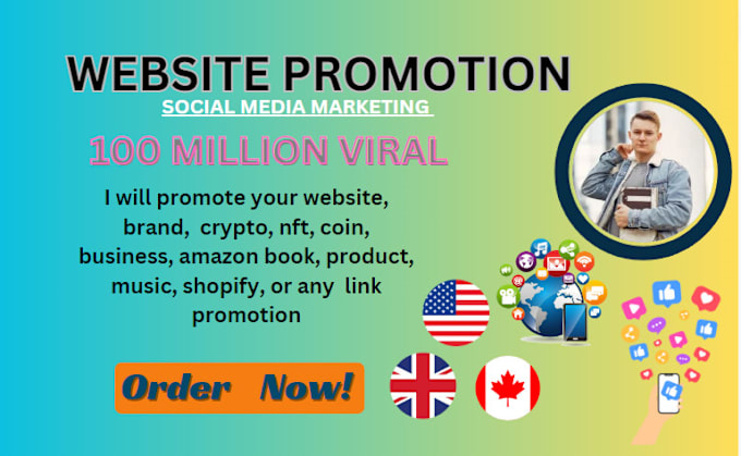 Gig Preview - Promote your website business amazon product book crypto coin any link