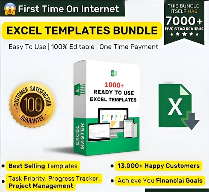 Bestseller - provide thousand excel templates