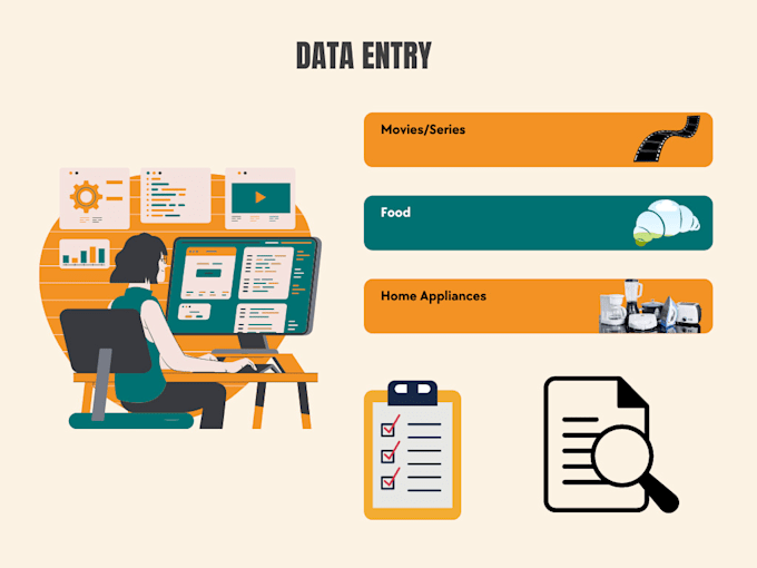 Bestseller - enter home appliances, food, movies, and series data into excel