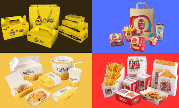 Gig Preview - Design pizza box, burger, snack, food box, mailer box, and any product packaging