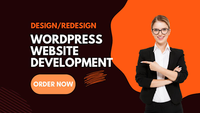 Gig Preview - Build wordpress website, design redesign wordpress, business website development