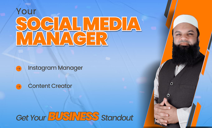 Gig Preview - Be your social media manager, instagram manager and content creator