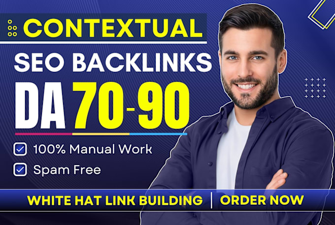 Gig Preview - Do high da link building via contextual white hat dofollow seo backlinks