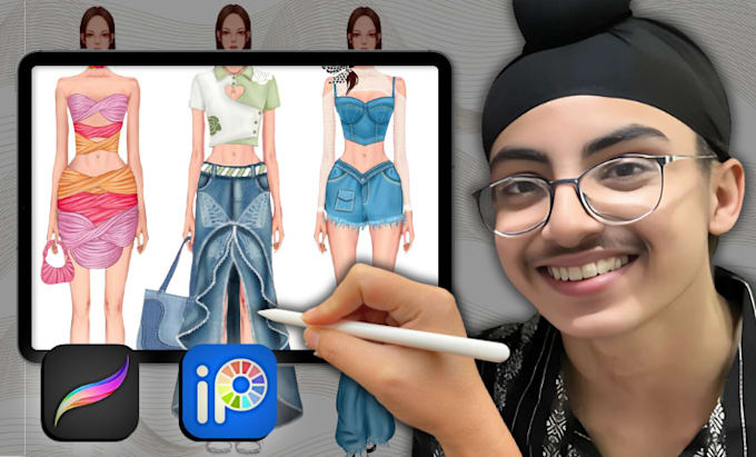 Gig Preview - Draw a fashion illusteration