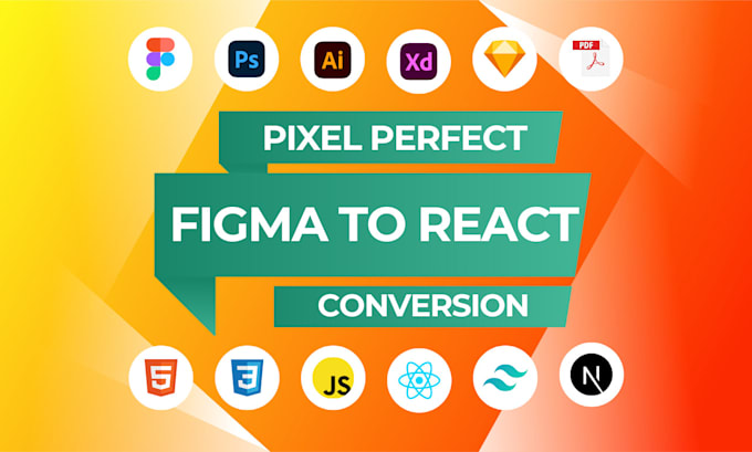 Gig Preview - Convert figma to react or figma to next js with tailwind CSS typescript gsap