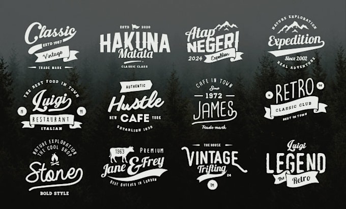 Bestseller - vintage design template for your streetwear logo