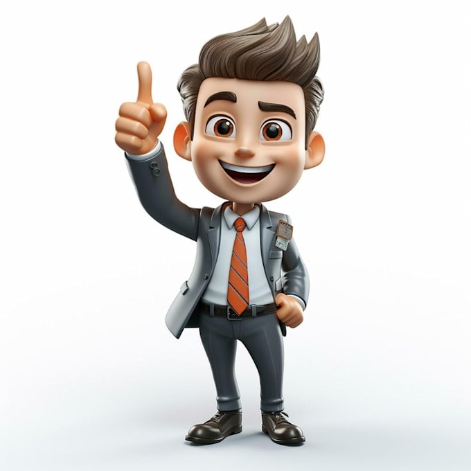 Gig Preview - Do 3d plaxar style cartoon 3d cute character cute chibi model 3d cartoon model