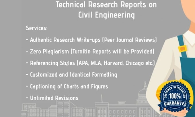 Gig Preview - Get a technical research on civil and environmental engineering works