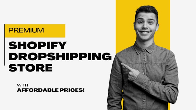 Gig Preview - Create shopify store or drop shipping ecommerce store, shopify website