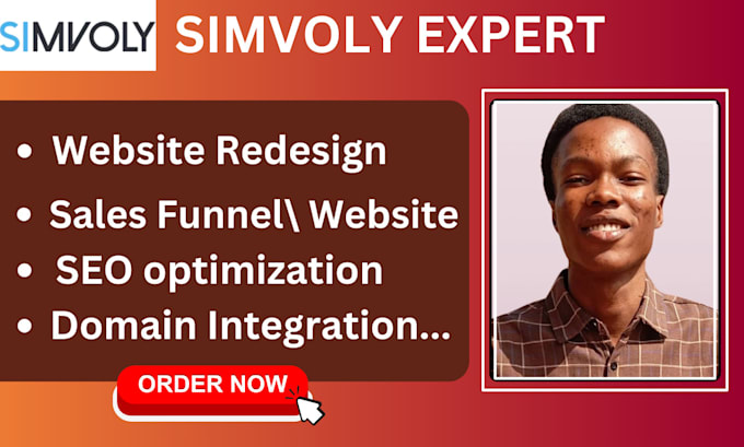 Gig Preview - Build simvoly website simvoly sales funnel simvoly landing page and gohighlevel