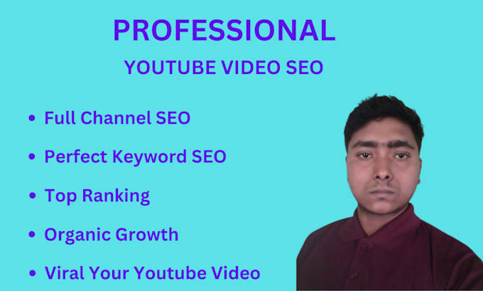 Gig Preview - Optimize youtube video SEO for fast ranking