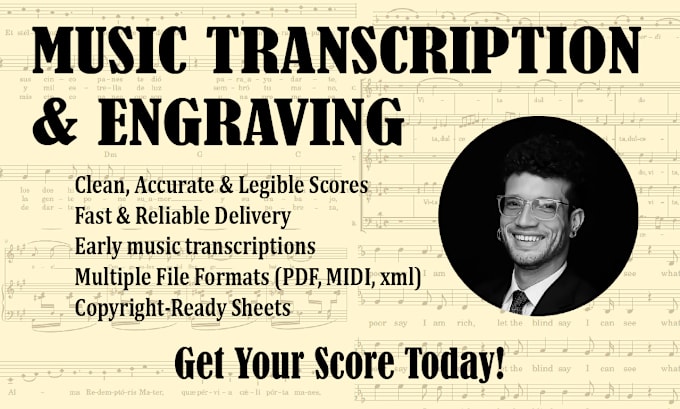 Bestseller - transcribe your music into professional sheet music