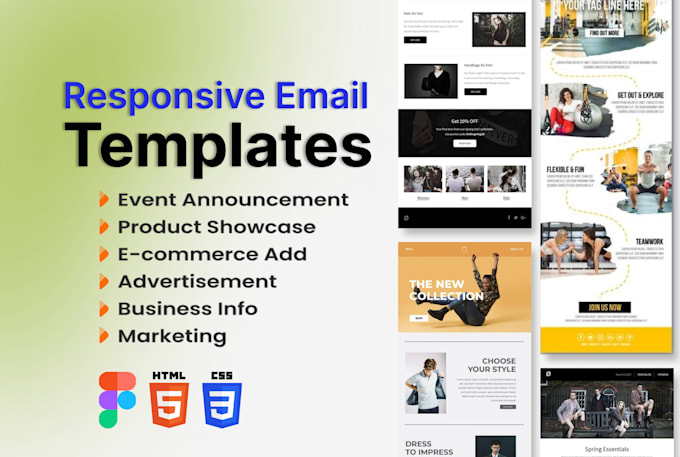 Gig Preview - Design high quality custom html email template