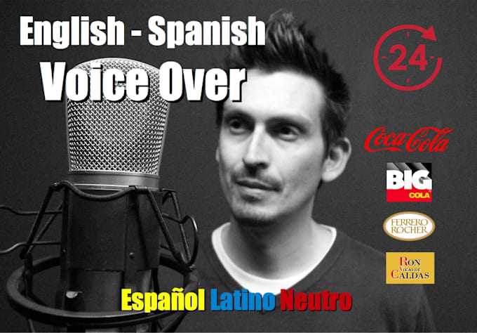 Gig Preview - Record a voice over with a neutral latin american accent in less than 24 hours