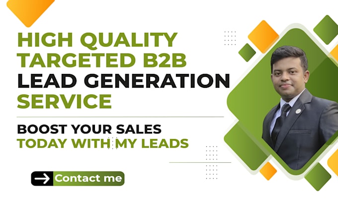 Gig Preview - Highly targeted b2b lead generation, linkedin lead generation and business leads