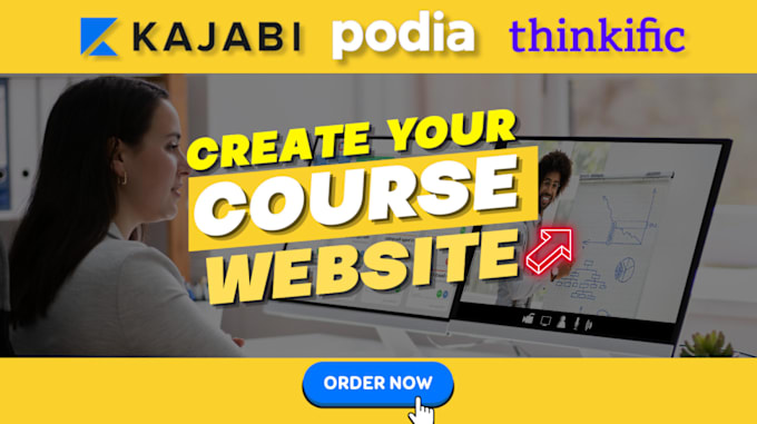 Gig Preview - Create course website, landing pages on podia, kajabi