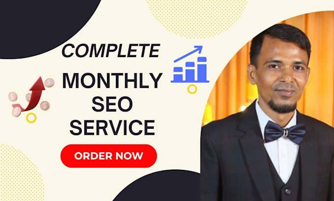 Gig Preview - Do complete monthly SEO service  for website ranking