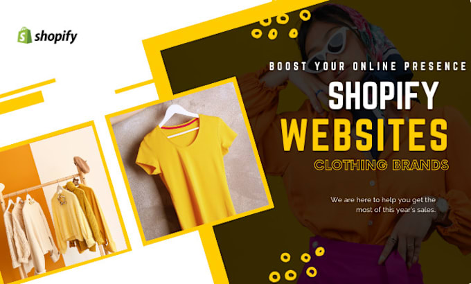 Gig Preview - Design pro shopify website clothing brand,clothing store