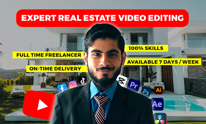 Gig Preview - Provide real estate video editing for lead generation